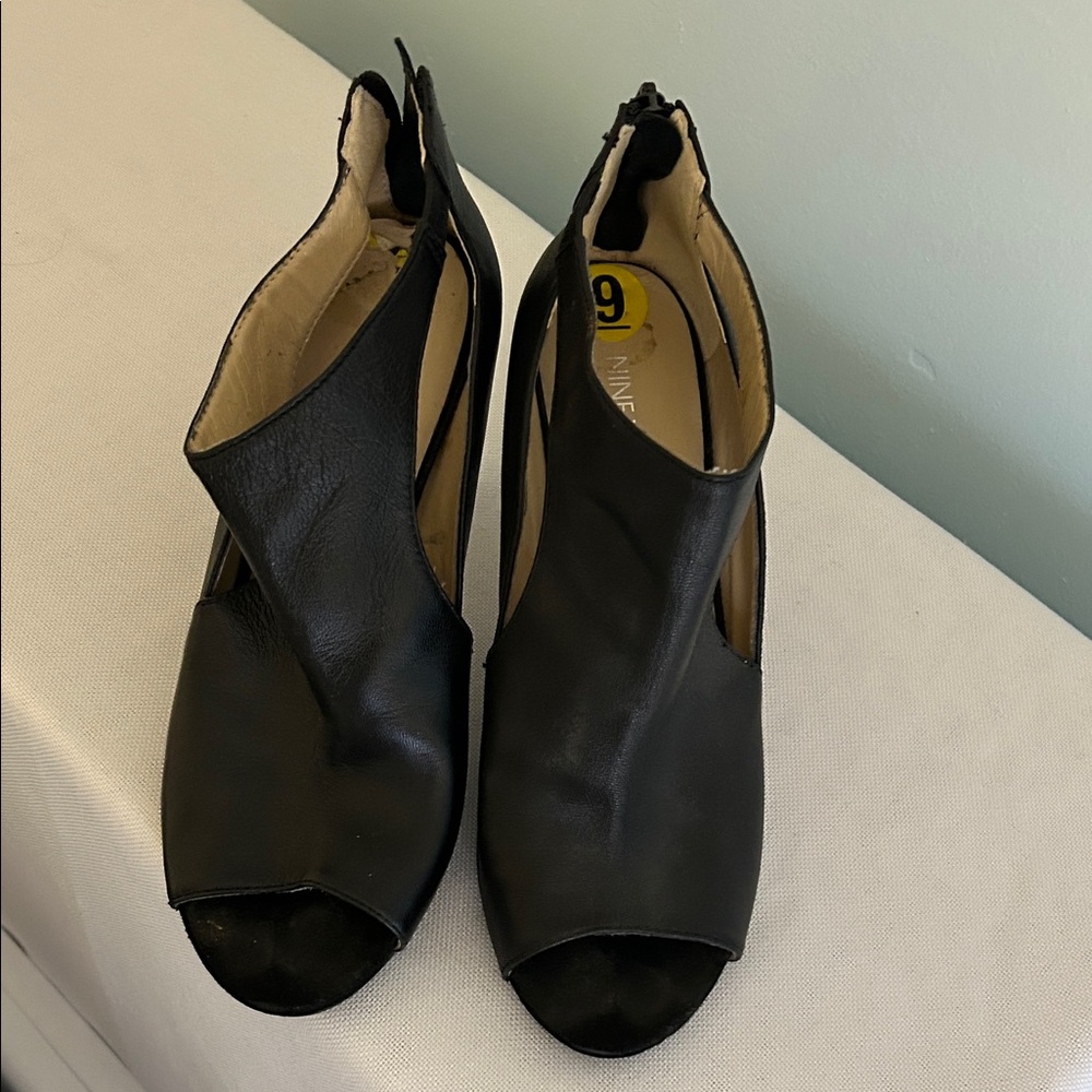 Nine West Black Open-Toe Women's Heels